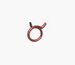 Heater Hose Clamp, Wire Ring Pinch Style, Red, 3/4 Inch, Each