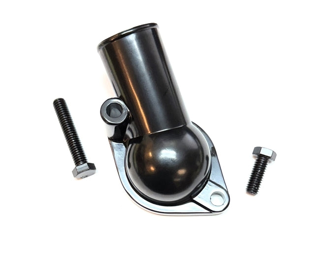 Black Thermostat Housing Water Neck, Fits Most SB and BB