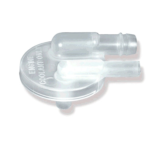 1974 - 1975 Nova Radiator Coolant Overflow Bottle Cap, Correct White with 'Engine Coolant Only'
