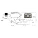1966 - 1972 Dual Electric Fan Thermostat Relay and Wiring Kit, Angle 2