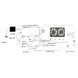 1966 - 1972 Dual Electric Fan Thermostat Relay and Wiring Kit, Angle 2