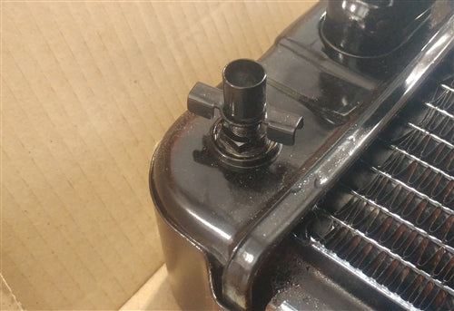 1966 - 1967 Chevelle Radiator, Big Block, 4 Core Copper & Brass, Manual, Angle 3