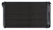a 1968 - 1972 Chevelle COLD-CASE Black Powder Coated Aluminum Radiator for Automatic Trans, Black Night Rider Series