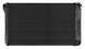 a 1968 - 1972 Chevelle COLD-CASE Black Powder Coated Aluminum Radiator for Automatic Trans, Black Night Rider Series