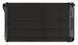 a 1968 - 1972 Chevelle COLD-CASE Black Powder Coated Aluminum Radiator for Manual Trans, Black Night Rider Series