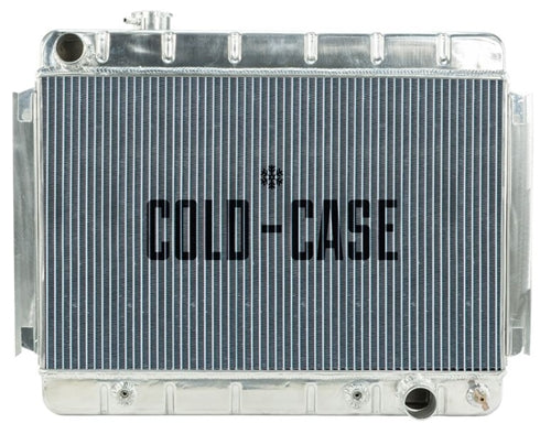 1966 - 1967 Chevelle COLD-CASE Aluminum Radiator for Automatic Trans, Angle 2