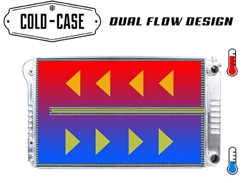 1968 - 1972 Chevelle COLD-CASE LS Swap Aluminum Radiator, Angle 2