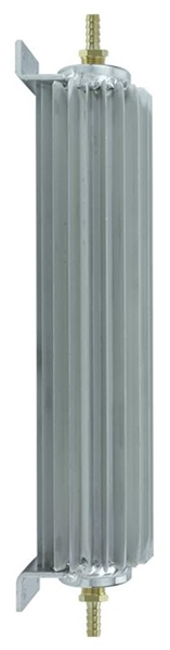 Finned Aluminum External Automatic Transmission Cooler 12", Angle 2
