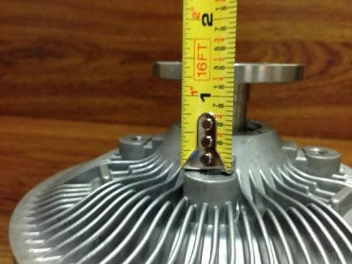 1969 - 1972 Chevelle and Nova Engine Cooling Fan Clutch with CV Stamp, Correct OE Style, Angle 3