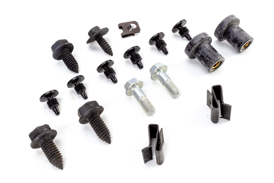 1969 - 1971 Nova Big Block Radiator and Fan Shroud Mounting Hardware Kit, Angle 2
