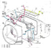 1969 - 1971 Nova Big Block Radiator and Fan Shroud Mounting Hardware Kit, Angle 4