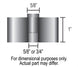 1964 - 1972 Engine Cooling Fan Spacer Kit, 1 Inch Thick, Angle 2