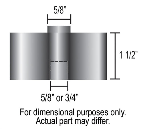 1964 - 1972 Engine Cooling Fan Spacer Kit, 1.5 Inch Thick, Angle 2