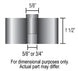 1964 - 1972 Engine Cooling Fan Spacer Kit, 1.5 Inch Thick, Angle 2