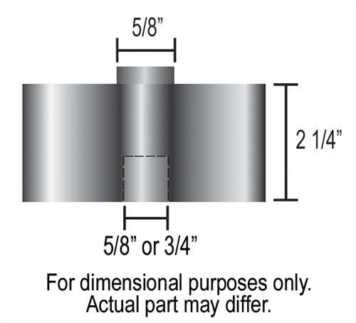1964 - 1972 Engine Cooling Fan Spacer Kit, 2.25 Inch Thick, Angle 2