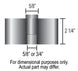 1964 - 1972 Engine Cooling Fan Spacer Kit, 2.25 Inch Thick, Angle 2