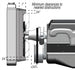 1964 - 1972 Engine Cooling Fan Spacer Kit, 2.25 Inch Thick, Angle 3