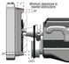 1964 - 1972 Engine Cooling Fan Spacer Kit, 2.25 Inch Thick, Angle 3