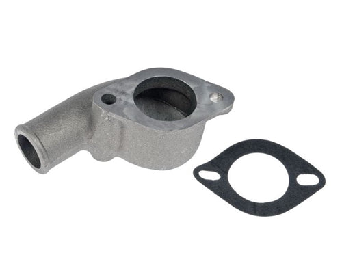 1965 - 1967 Cast Iron Thermostat Housing Water Neck, without Part # Stamping, Angle 2