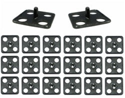 Hood Insulation Clip Set, 4 Hole Square, 20 Piece Kit