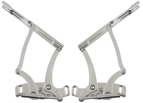 1965 - 1967 Chevelle Billet Aluminum Hood Hinges, Raw Machined Finish