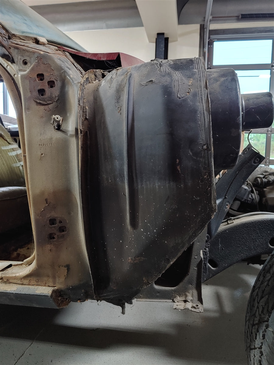 1968 - 1972 Nova Cowl Side Panel, Full 2 Piece Inner and Outer RH, Angle 3
