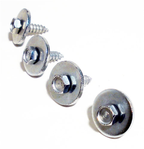 1968 - 1972 Nova Cowl Panel Vent Grille Screw Set with Washers, 4 Pieces
