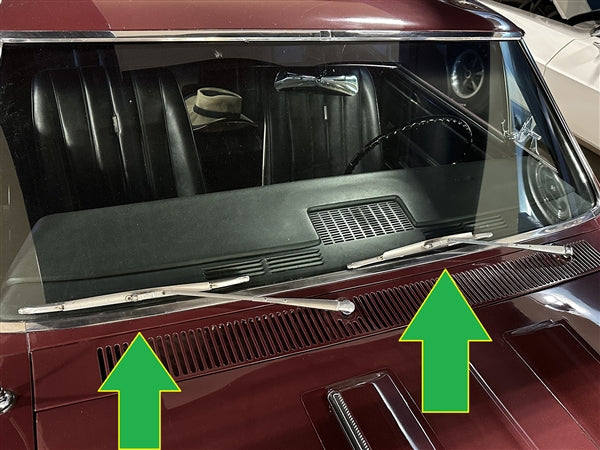 1966 - 1967 Chevelle Lower Windshield Channel Cowl Panel to Dash Top Repair Section, Angle 3