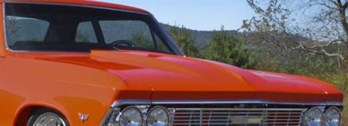 1966 Chevelle 2" Steel Cowl Induction Hood is now on SALE, Angle 2