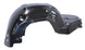 1971 - 1972 Chevelle Front Inner Fender Steel, Left Hand