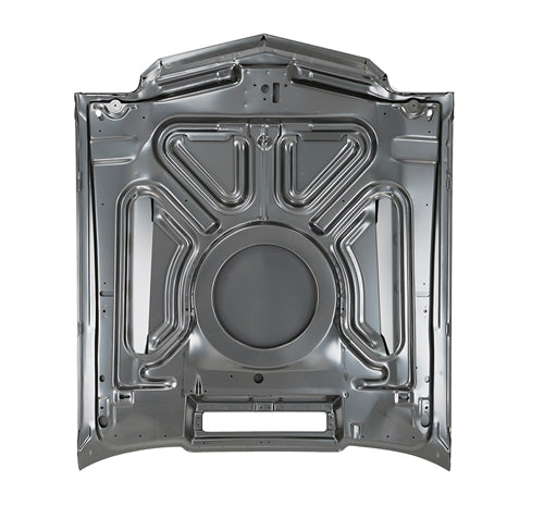 1970 - 1972 Chevelle Cowl Induction Hood, Steel OE Style Functional, Angle 2