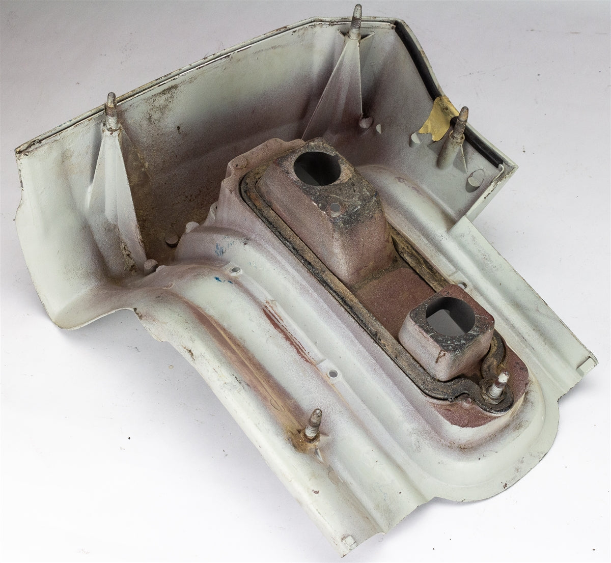 1966 Chevelle Rear Quarter Panel Tail Light Housing Extension, RH Used GM, Angle 9