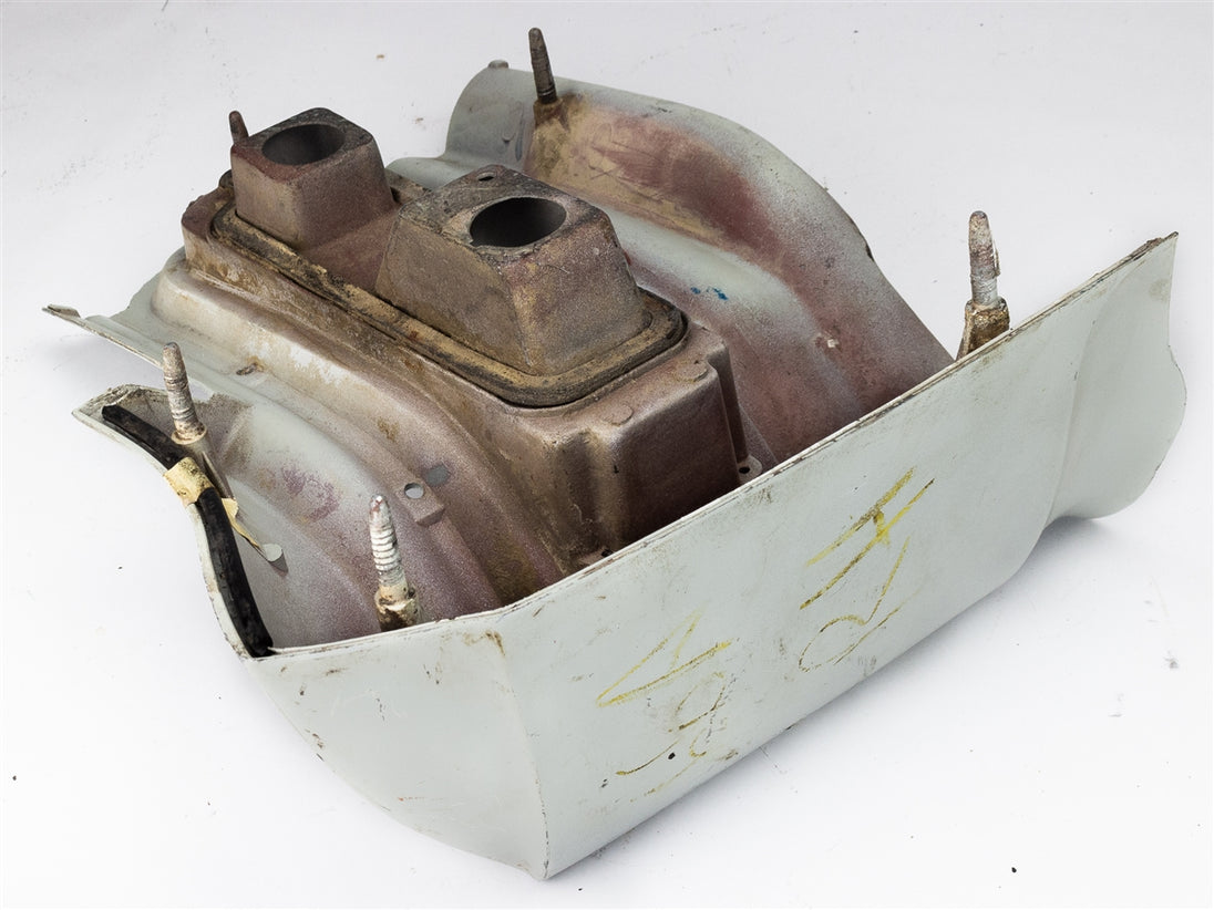 1966 Chevelle Rear Quarter Panel Tail Light Housing Extension, RH Used GM, Angle 10