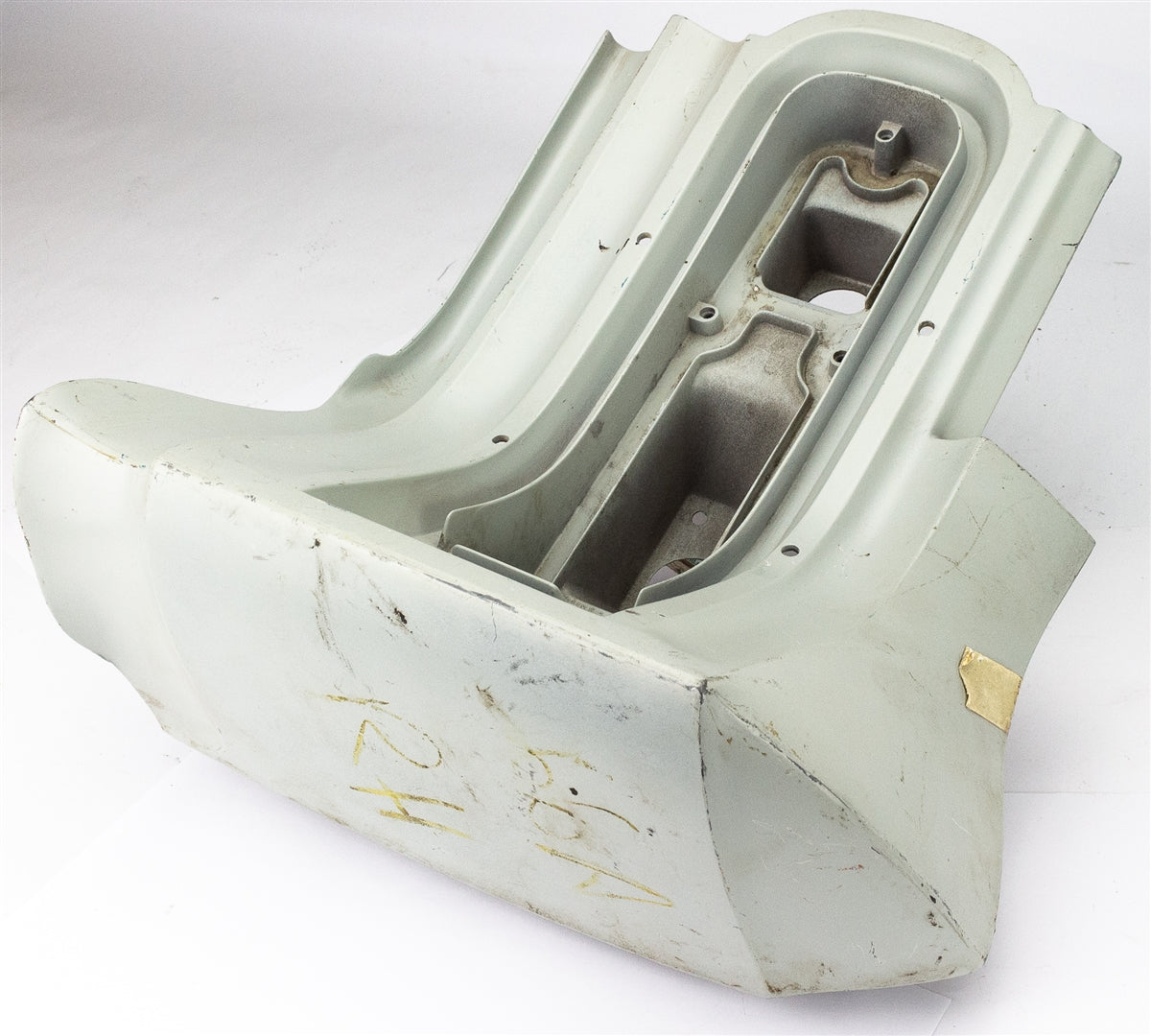 1966 Chevelle Rear Quarter Panel Tail Light Housing Extension, RH Used GM, Angle 3
