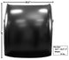 1966 - 1967 Chevelle Roof Skin Panel, 2 Door Hardtop Coupe, Angle 2