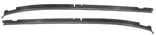 1968 - 1969 Chevelle Roof Drip Rail Edge Metal Gutter Panels, Pair