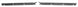 1968 - 1972 Chevelle Windshield Pillar Post Drip Rail Metal Supports, Pair, Angle 2