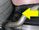 1964 - 1967 Chevelle Trunk Floor Brace with Cage Nut, Left Hand, Angle 5
