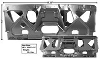 1970 - 1972 Chevelle Rear Seat Mount Panel for Convertible Models