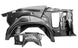 1970 - 1972 Chevelle Convertible Wheel House and Quarter Structure Assembly, Inner and Outer Rear, Right Hand