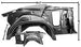 1970 - 1972 Chevelle Convertible Wheel House and Quarter Structure Assembly, Inner and Outer Rear, Right Hand, Angle 2