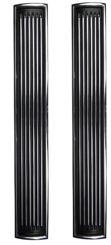 1967 Chevelle Super Sport Hood Louver Chrome Inserts, Pair