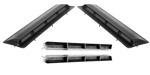 1966 Chevelle Hood Scoops & Louver Inserts, Super Sport, 4 Piece Set