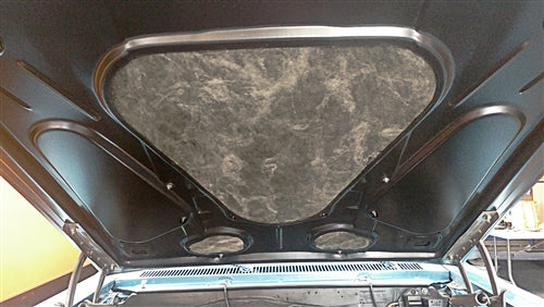 1966 Chevelle Hood Insulation Pads Set, Angle 2