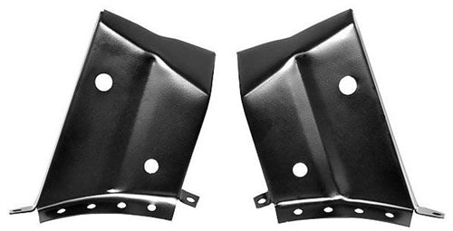 1968 - 1972 Chevelle Rear Package Shelf Extensions and Trunk Hinge Support Braces, PAIR