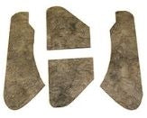 1970 - 1972 Chevelle Cowl Hood Insulation Pads, with Functional Scoop