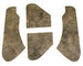 1970 - 1972 Chevelle Cowl Hood Insulation Pads, with Functional Scoop