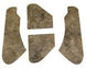 1970 - 1972 Chevelle Cowl Hood Insulation Pads, with Functional Scoop