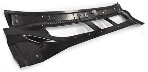 1968 - 1969 Chevelle Upper Firewall Cowl Vent Grille Top Panel, Angle 2