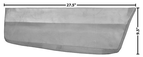1969 Chevelle Behind Rear Wheel Lower Quarter Patch Repair Panel, RH